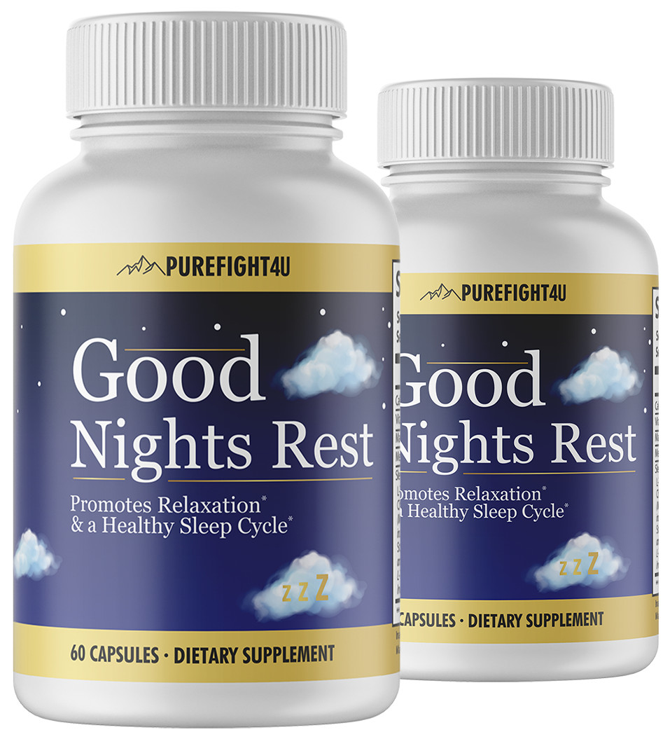Good Night Rest Promotes Relaxation & Healthy Sleep Cycle-2 Bottles-120 Capsules