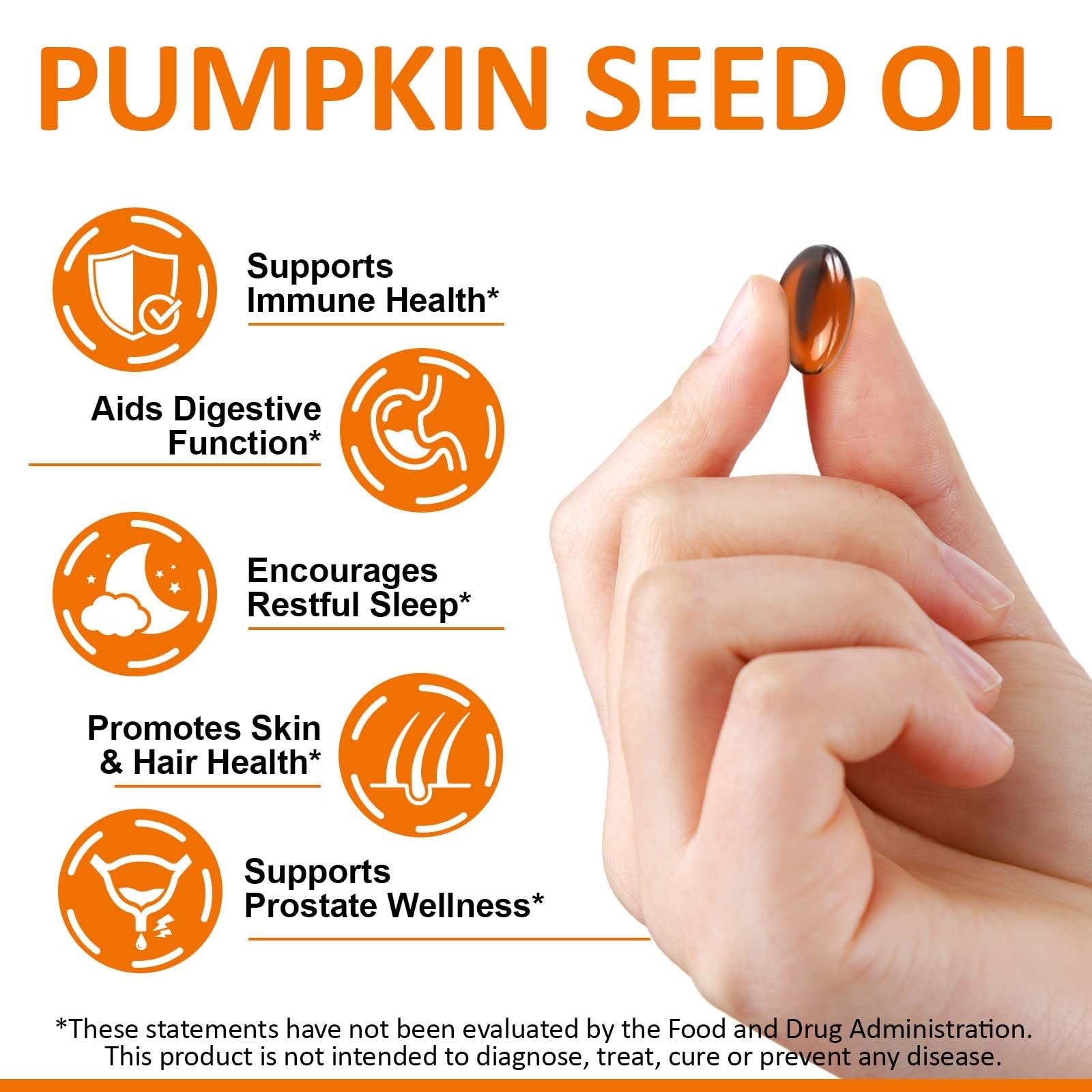 Liefiet Pumpkin Seed Oil Capsules 1000Mg Per Serving Cold Pressed Pumpkin Seed