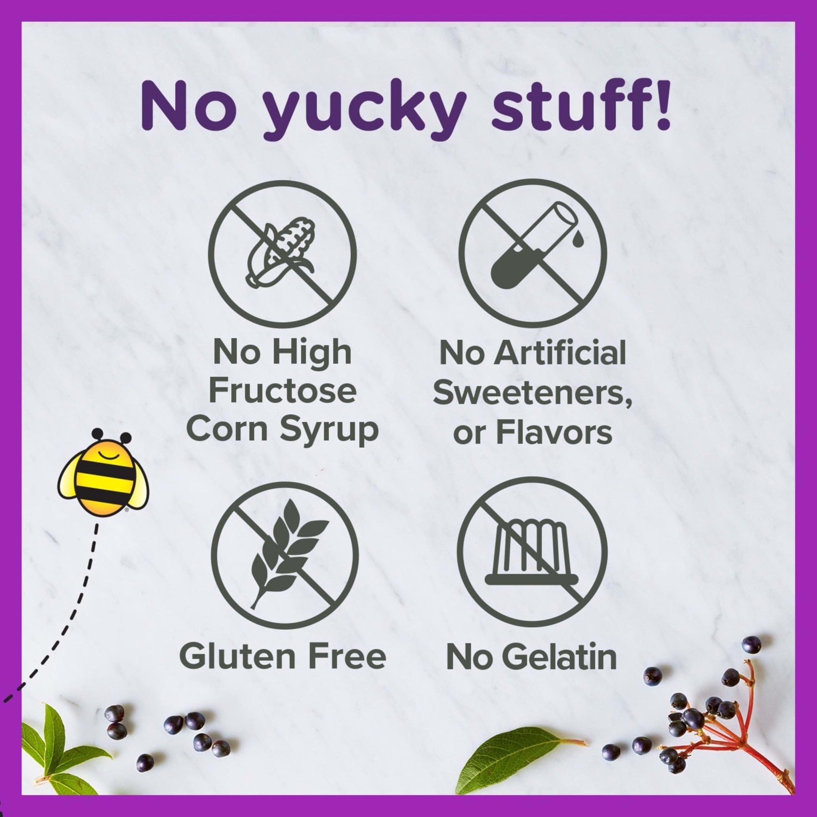 Zarbee s Elderberry Gummies Kids Vitamin C Zinc Immune Support 21 Count Zarbees