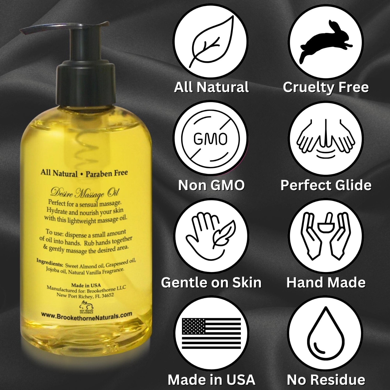Desire Sensual Massage Oil, Best Massage Oil for Couples Massage – Vanilla Dream
