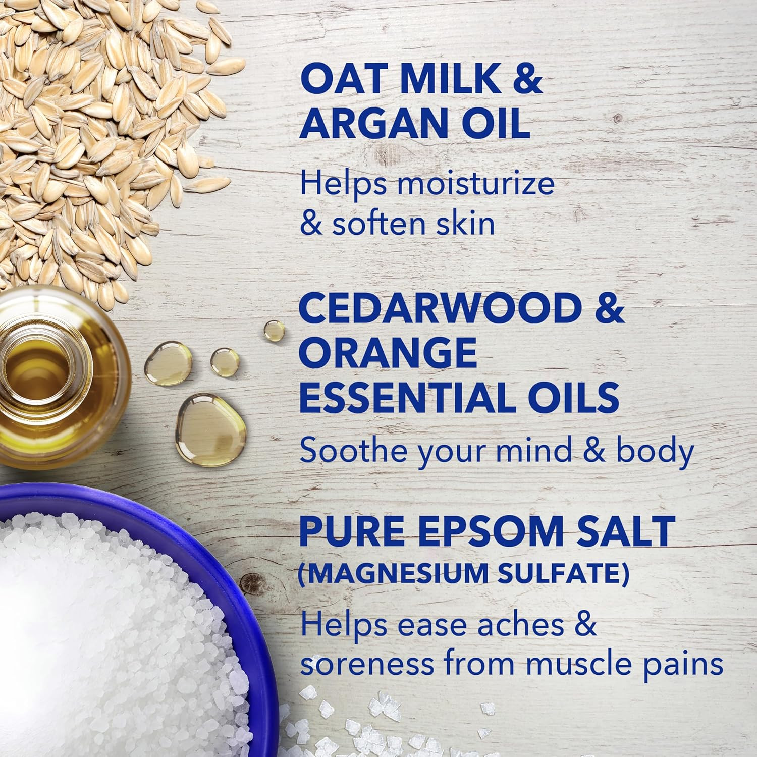 Dr Teal’S Epsom Salt Magnesium Soak, Soothe & Comfort with Oat Milk & Argan Oil,