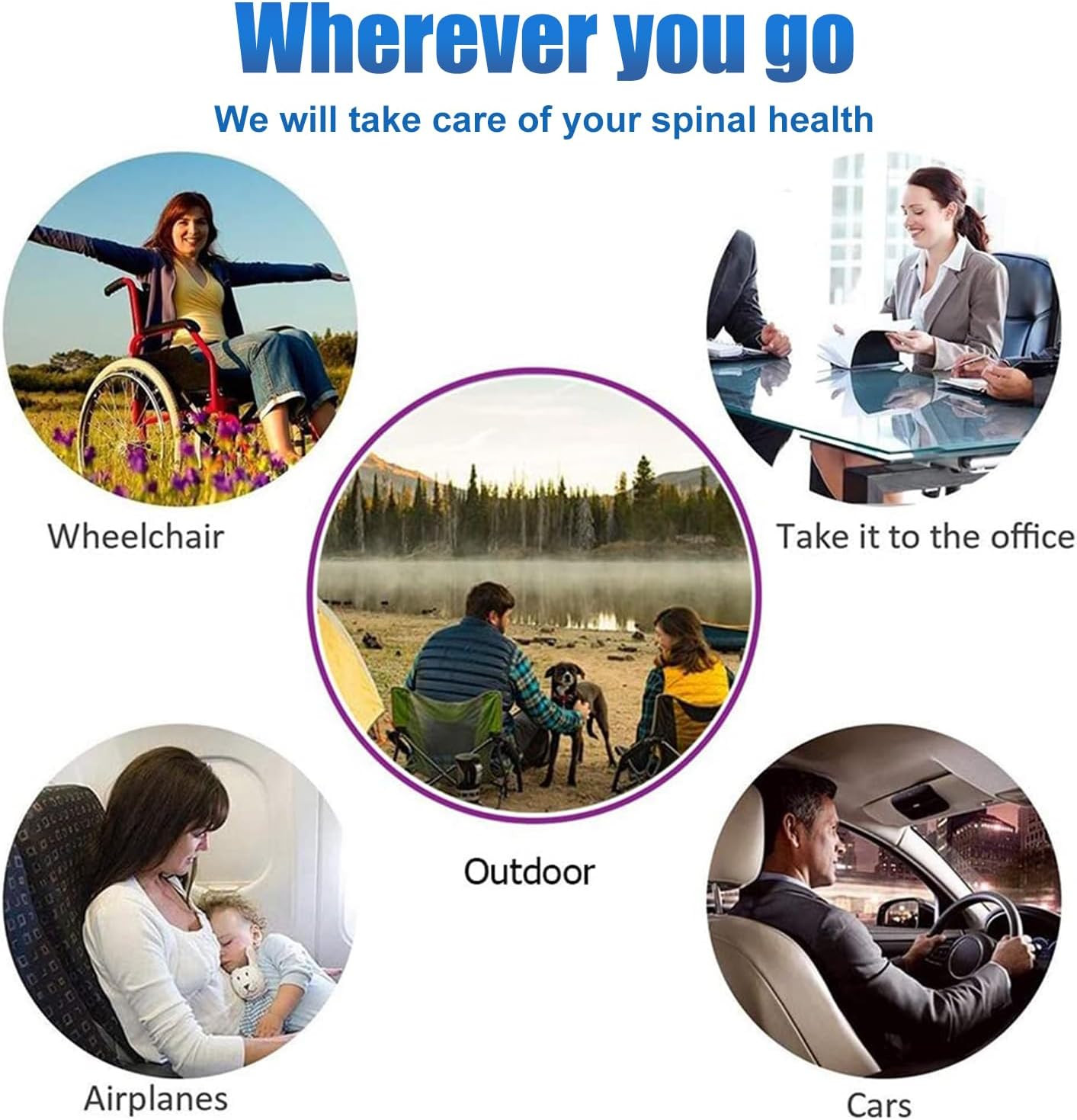 20″ Gel Seat Cushion for Long Sitting Pressure Relief(Jumbo&Thick) – Wheelchair
