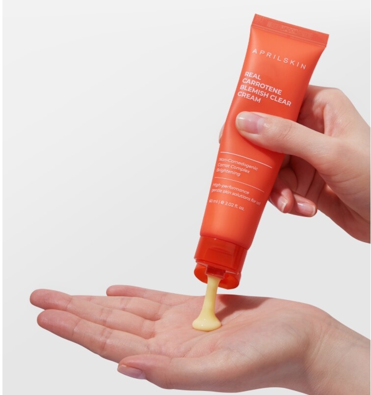 APRILSKIN Real Carrotene Blemish Clear Cream 60ml Moisturizing Cream Made Korea