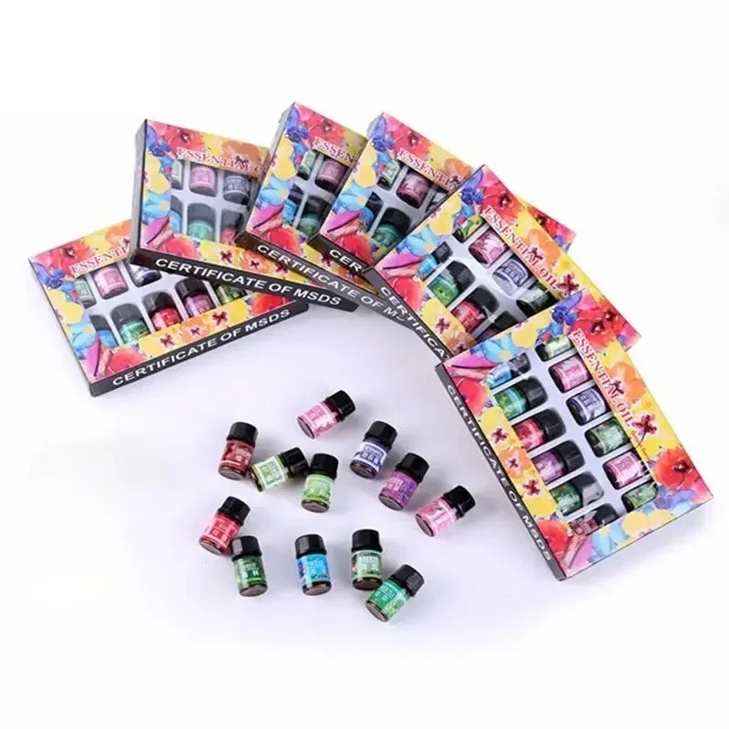 12PCS 3ML Essential Oils Set Natural Aromatherapy Diffuser Fragrance Oils