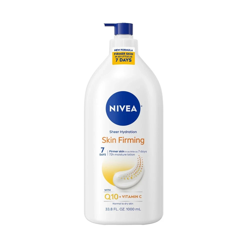 NIVEA Skin Firming Moisturizer Q10 Vitamin C 33.8oz +2days delivery