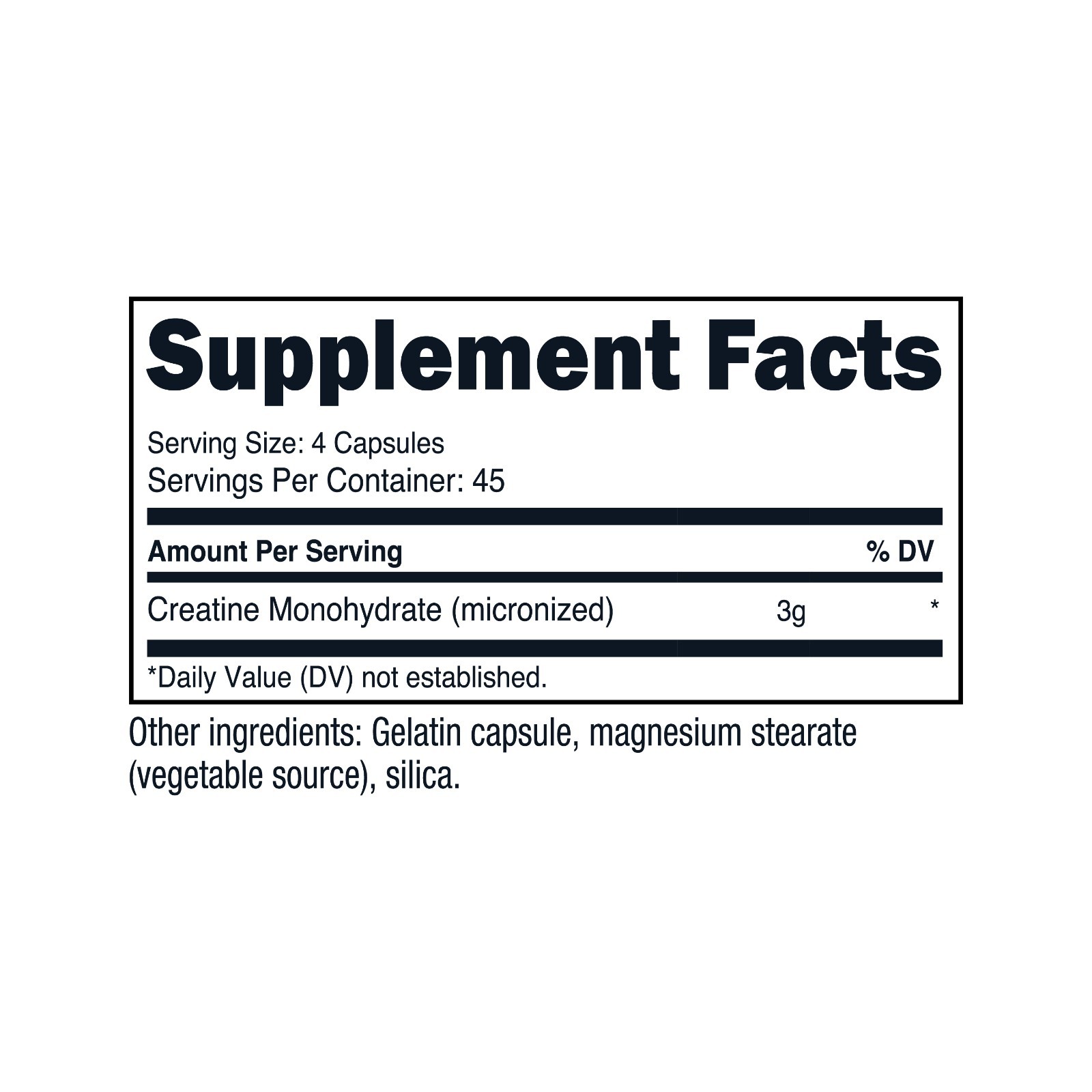 Nutricost Creatine Monohydrate 3,000mg, 180 Capsules (750mg Per Capsule)