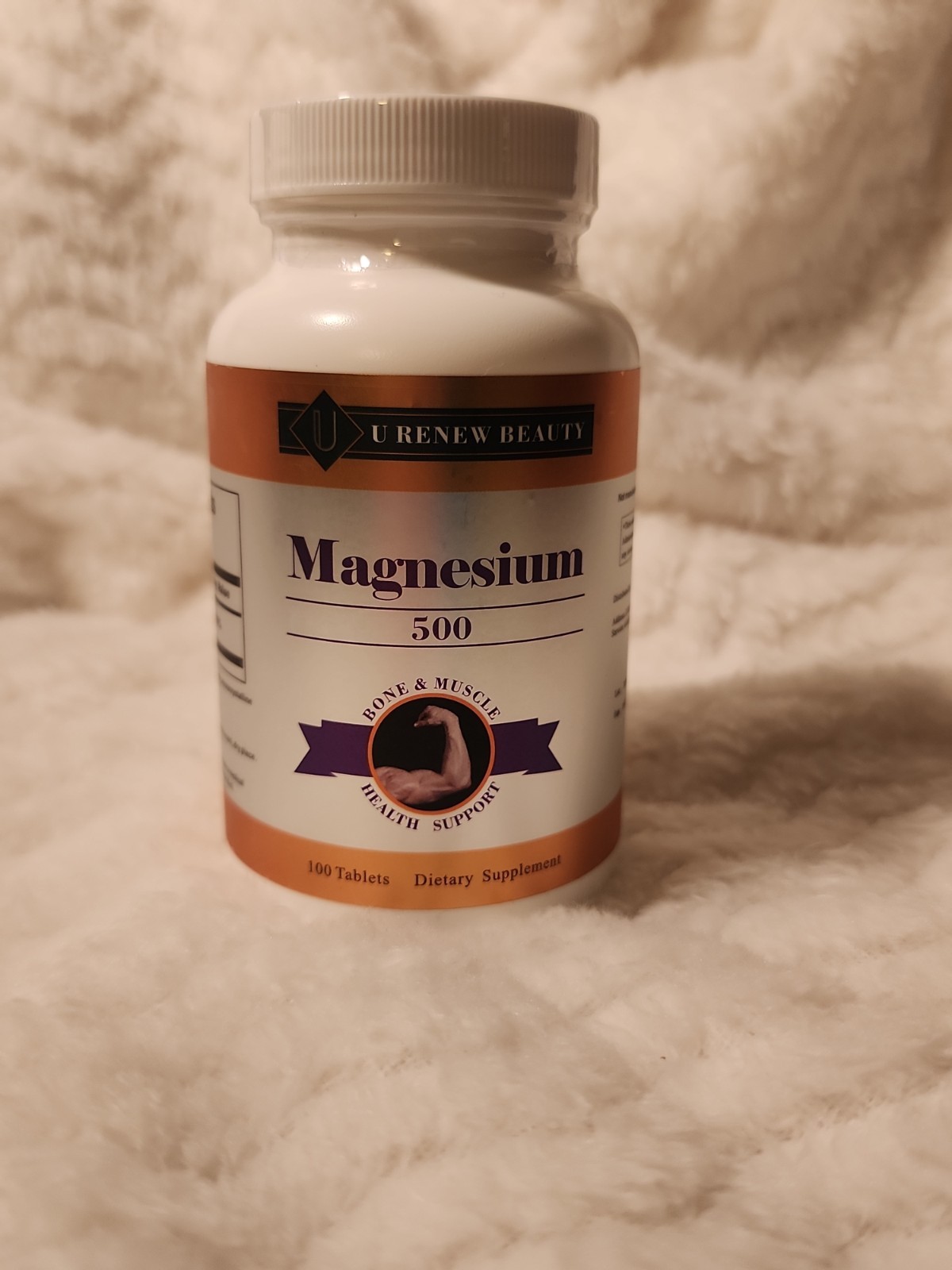 Renew Beauty Magnesium 500mg 100 Tablets Bone & Muscle Health Support… 2 bottles