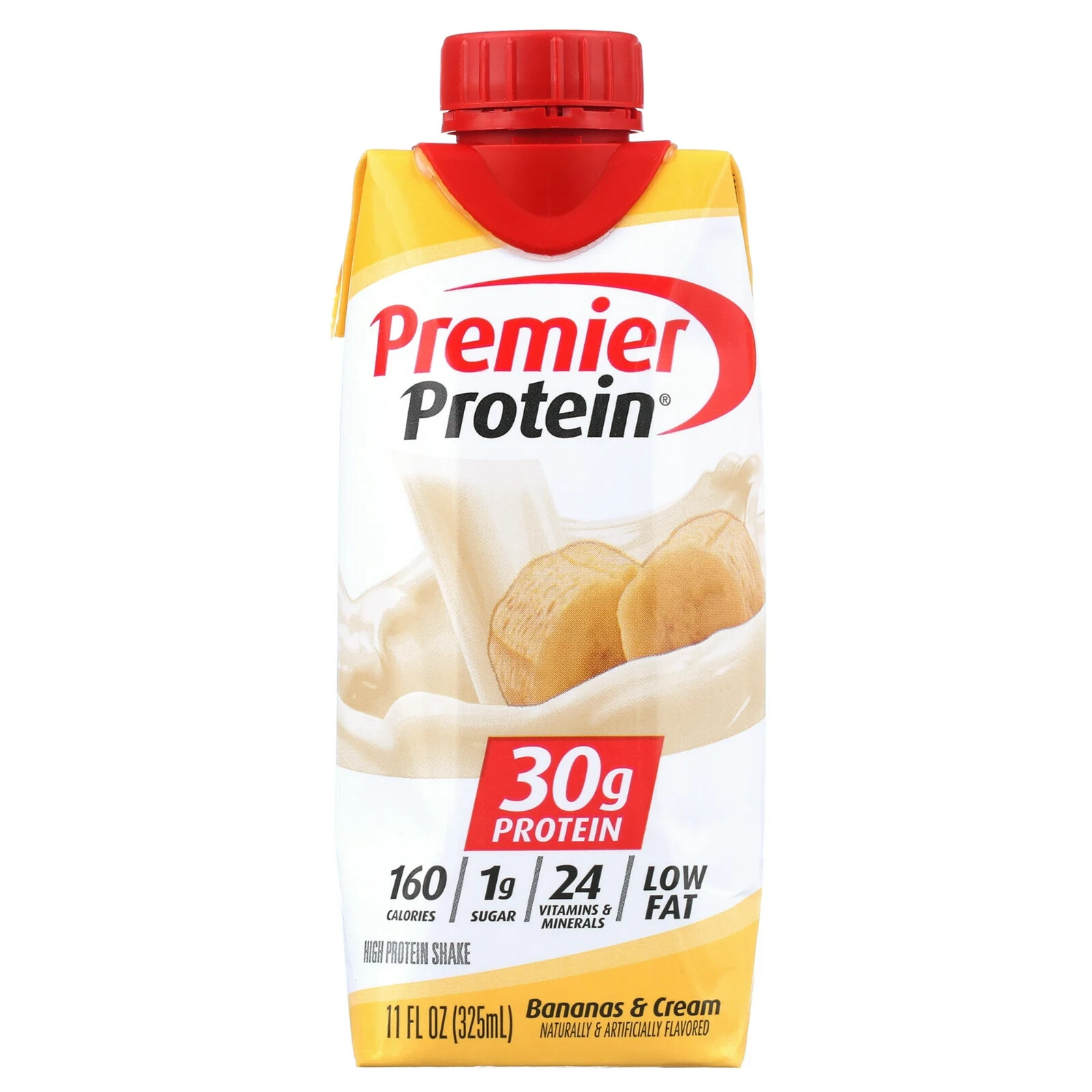 Premier Protein Shake, Bananas & Cream, 30g Protein, 11 Fl Oz, 4 Ct 2 PACK New