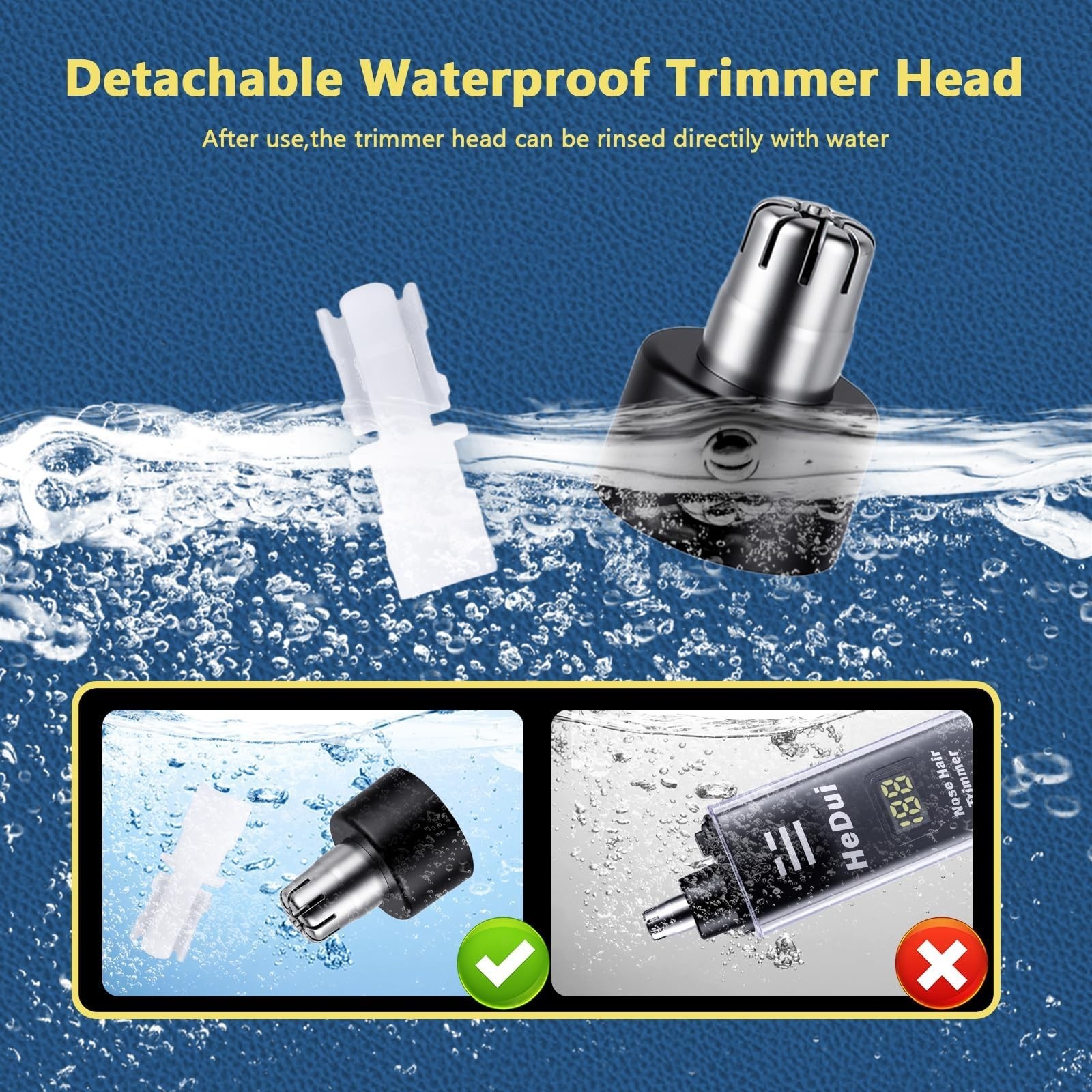 20 Pack USB Rechargeable Nose Hair Trimmer for Men & Women, Dual Edge, Easy Clea