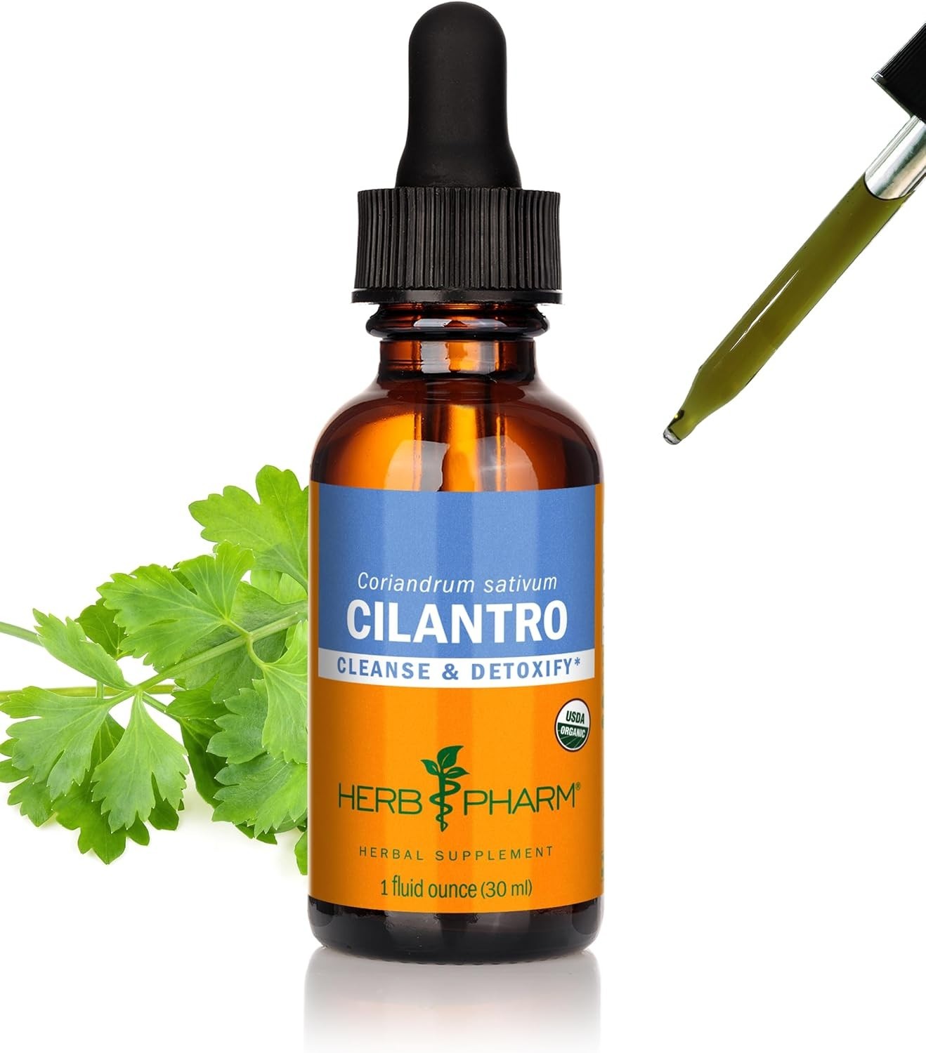 Herb Pharm Cilantro Whole Leaf 1 fl oz 30 ml. Free Shipping