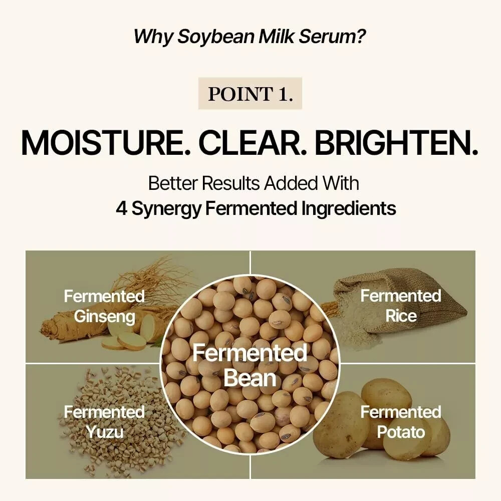 MIXSOON Bean Essence #2 – Soybean Milk Serum 50ml / 1.7oz – New In Box Fresh