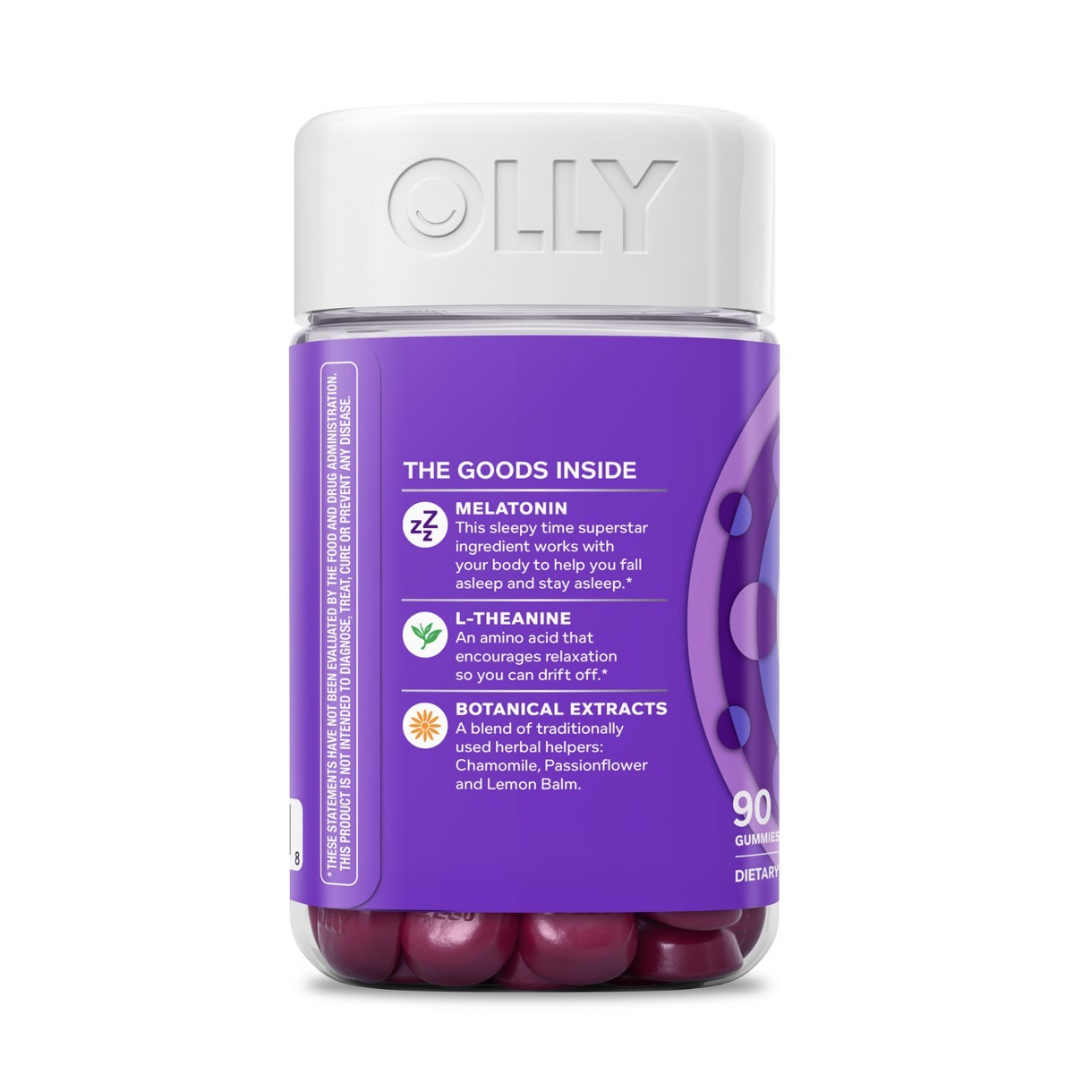 OLLY Restful Sleep Multivitamins Gummies – Blackberry Zen – 90ct