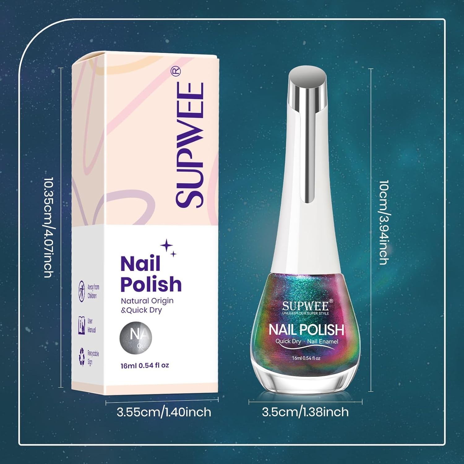 Cat Eye Nail Polish Non Gel with Magnet Quick Dry Cateye Magnetic Nail Polish