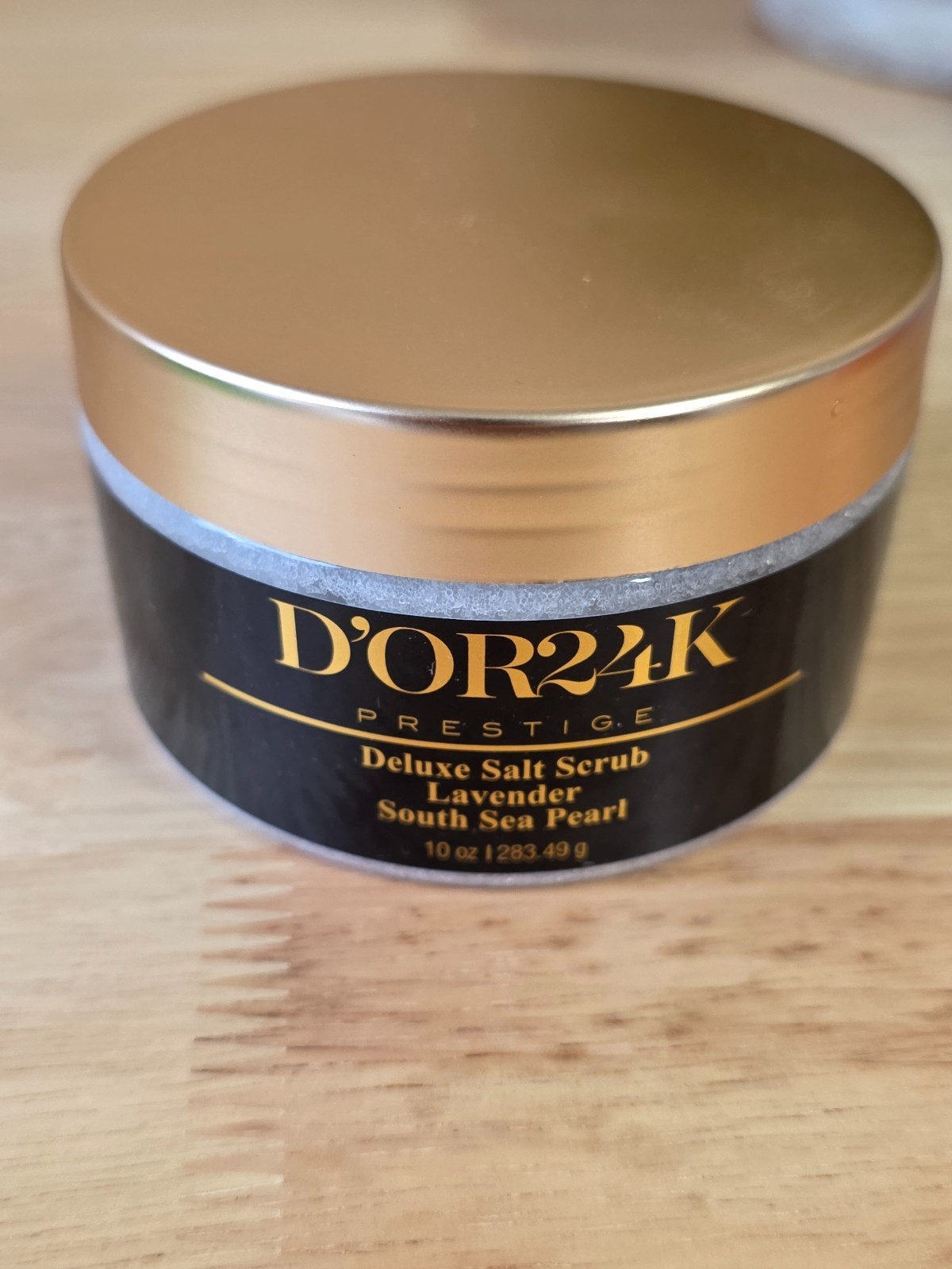 D’OR 24K PRESTIGE DELUXE SALT SCRUB LAVENDER & SOUTH SEA PEARL 14.1 OZ