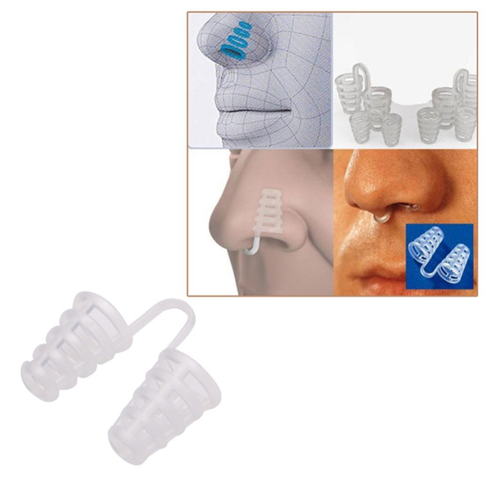 4-Pack Anti Snore Nose Clip Stop Snoring Stopper Device Vent Dilators Sleep Aids