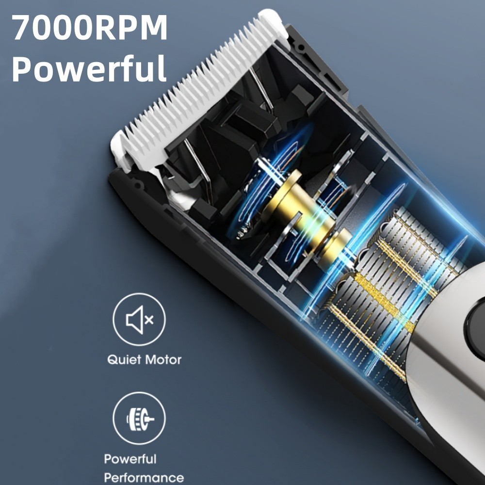 Men’s 2-in-1 Electric Barber Hair Trimmer Clipper Body Beard High-end Kit