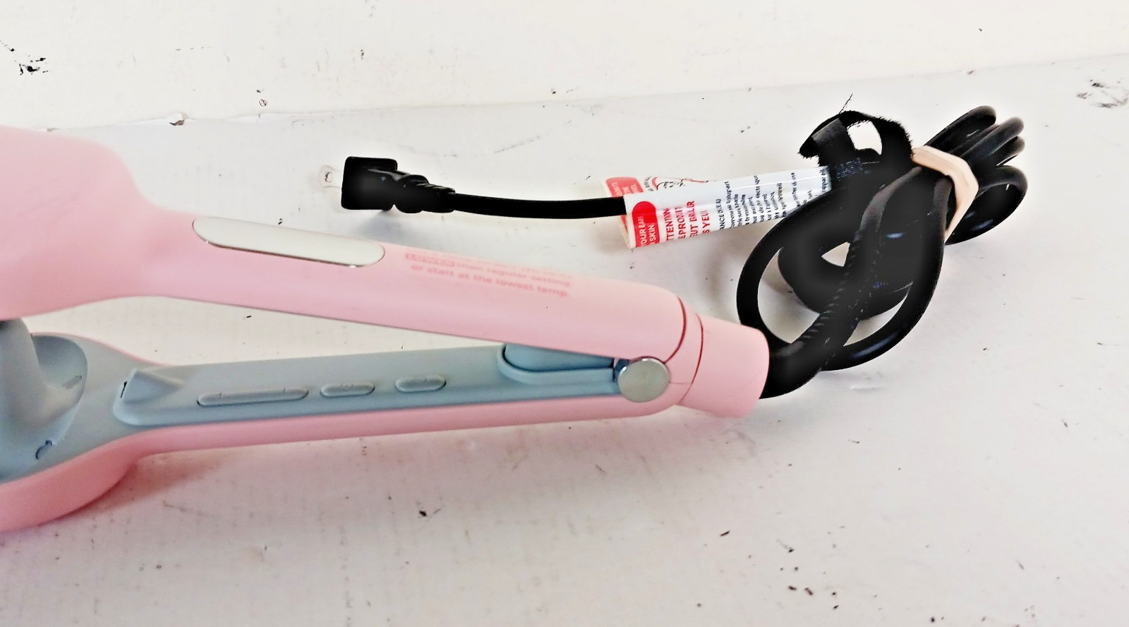 TYMO ROVY Hair Crimper Waver Hair Tool Deep Wave Curling Iron Wand Ionic – Pink