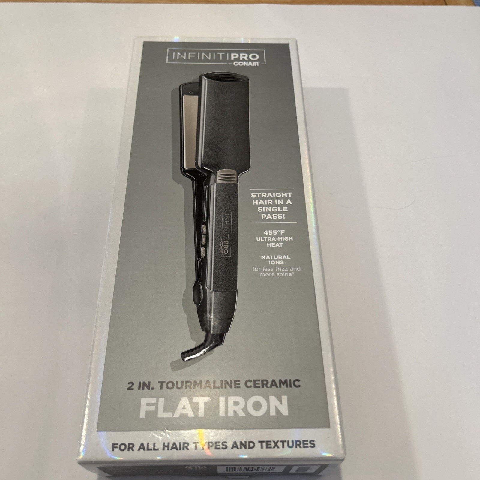 INFINITIPRO BY CONAIR Tourmaline Ceramic Flat Iron- 2 Inch-Factory Sealed Seepic