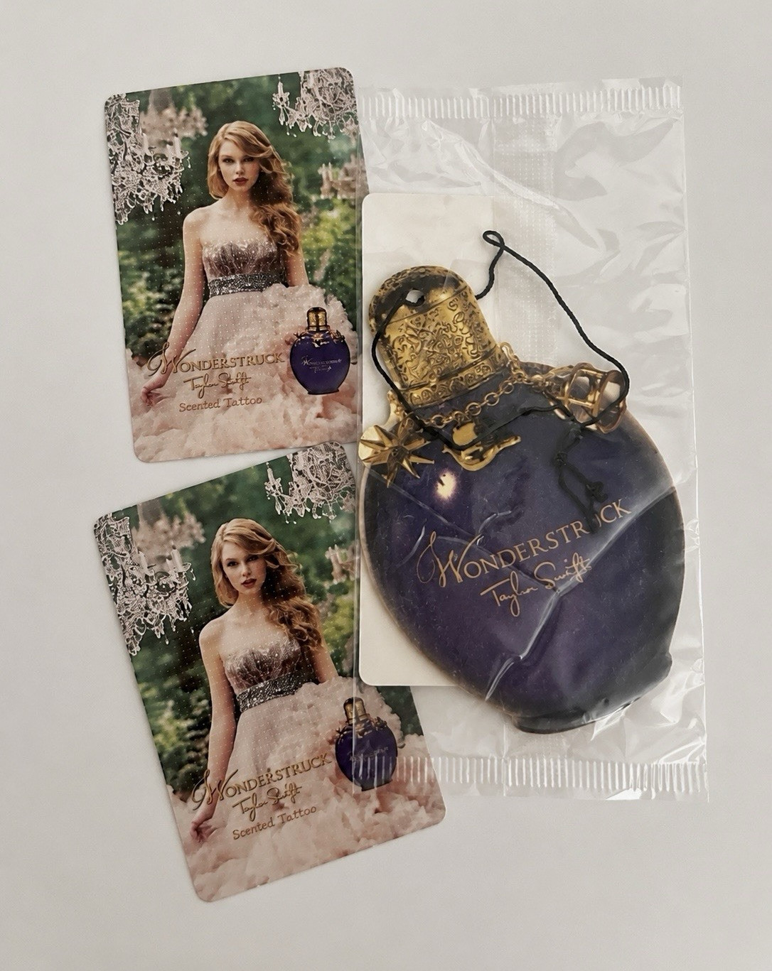 Taylor Swift Wonderstruck Promo Bundle Scented Tattoos & Sealed Air Freshener