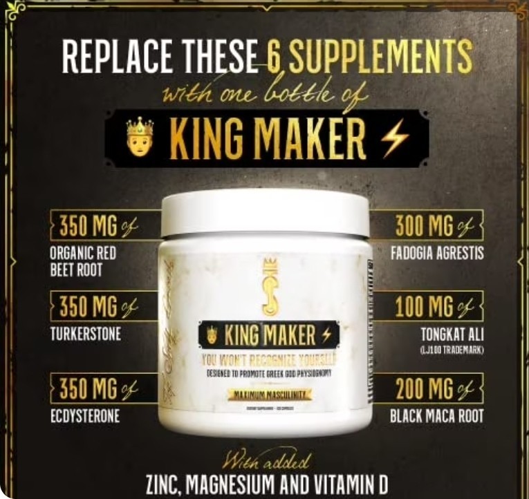 3 Top Shelf Grind King Maker, 360 capsules, 13-in-1 Anabolic Supplement for Men