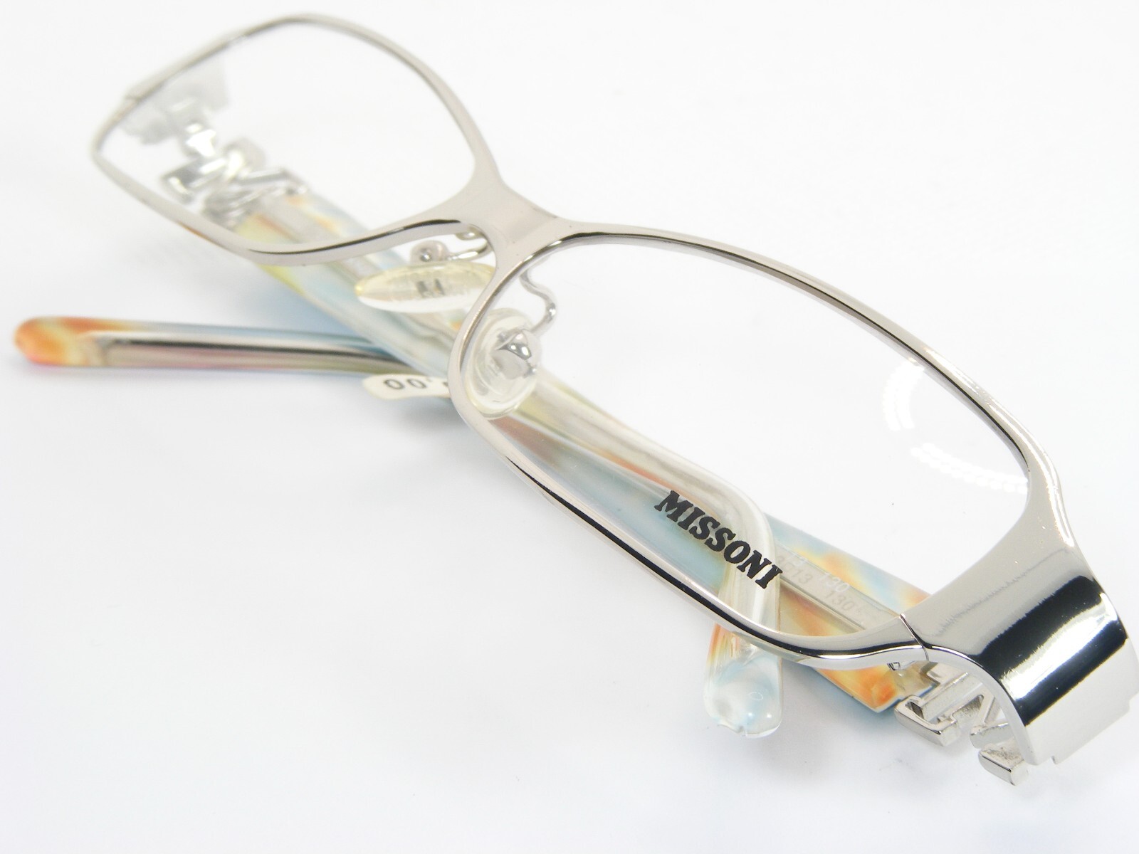 MISSONI MI01601 Silver /Blue Green UNIQUE EYEGLASSES GLASSES FRAME 53-13-130mm