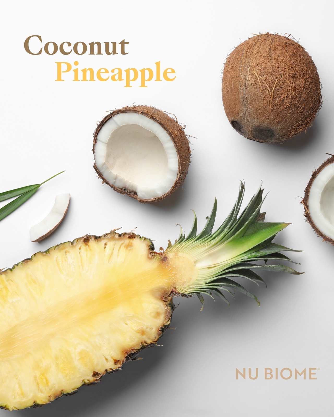 Nu Skin Nuskin Caffeine Free Nu Biome, 30 Packets, Coconut Pineapple Exp 09/2027