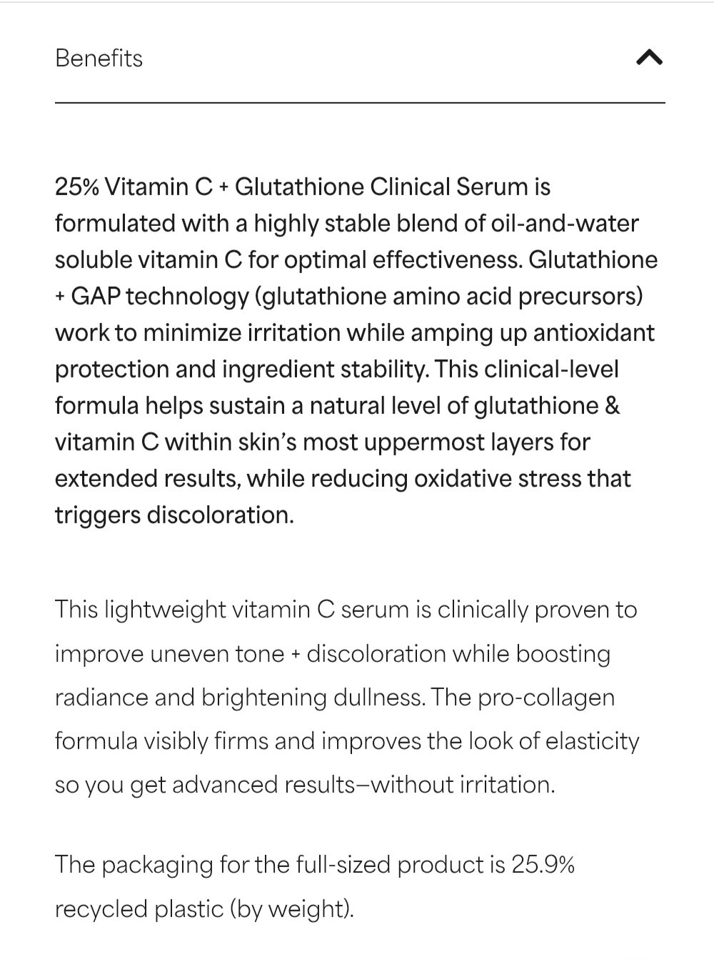 Paula’s Choice 25% Vitamin C + Glutathione Clinical Serum 1 fl oz New, Sealed!