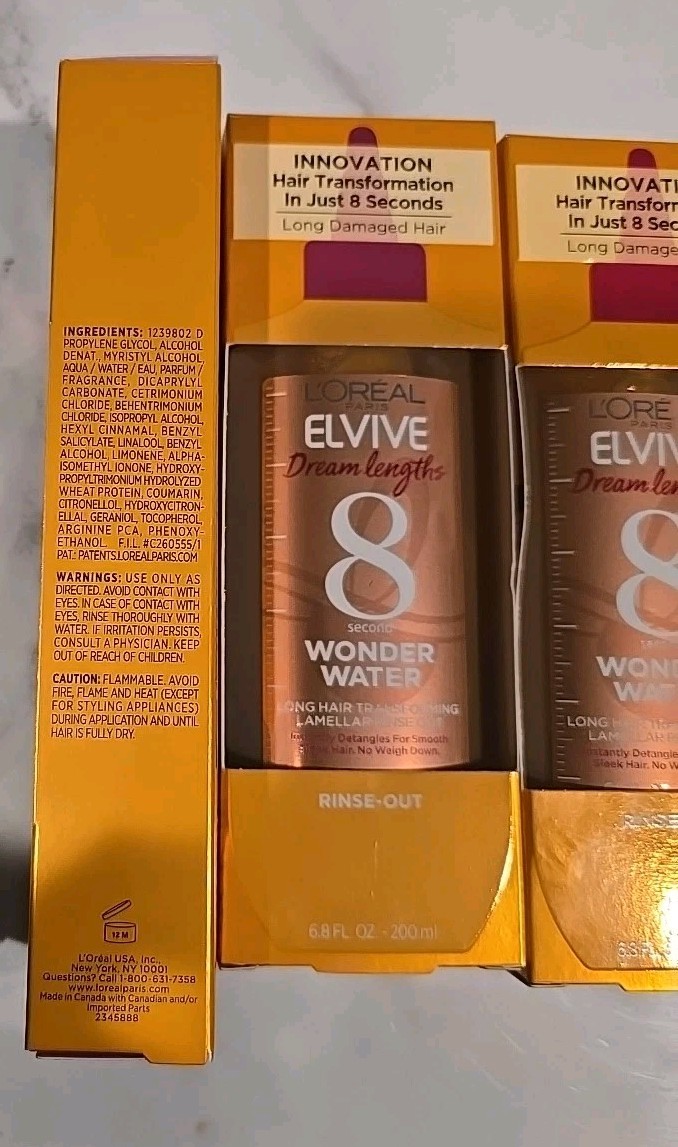 4 L’oreal Elvive DREAM LENGTHS 8 Second Wonder Water Rinse-Out Treatment 6.8 oz
