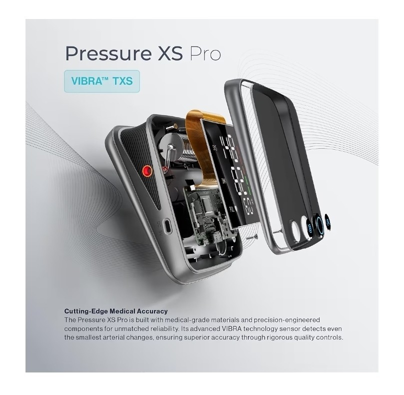 Pressure XS Pro Bluetooth Blood Pressure Monitor, Upper Arm BP Cuff 22–42 Cm, Ac