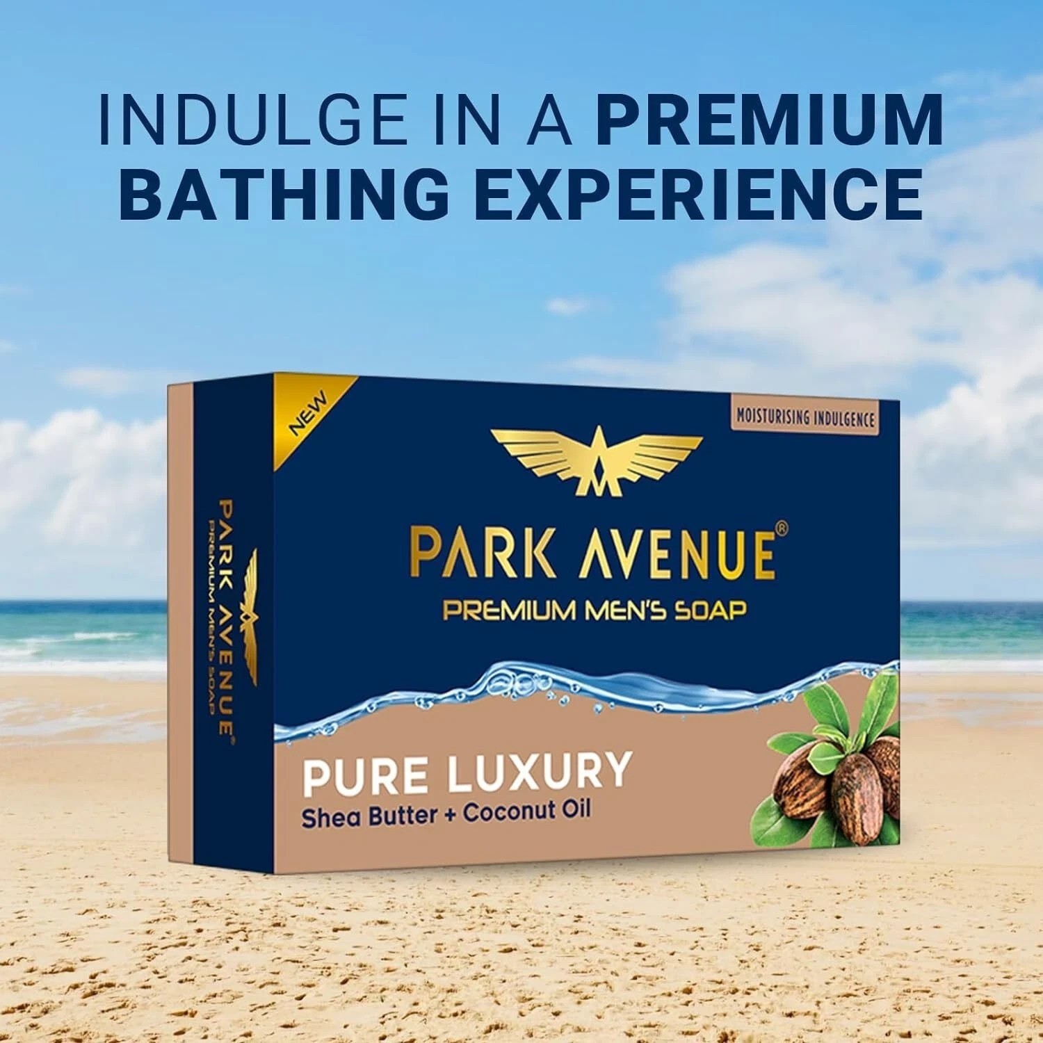 Pure Luxury Shea Butter & Coconut Oil Premium Men’s Soaps for Bath 125g (Pack-4)