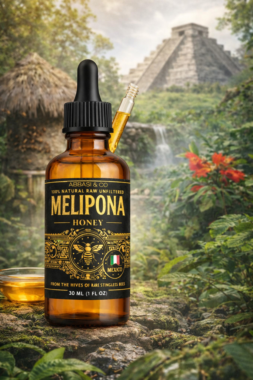 JIMERITO HONEY, MIEL MELIPONA GOTAS, 20ML,100% PURE ORIGINAL HONEY FROM MEXICO!