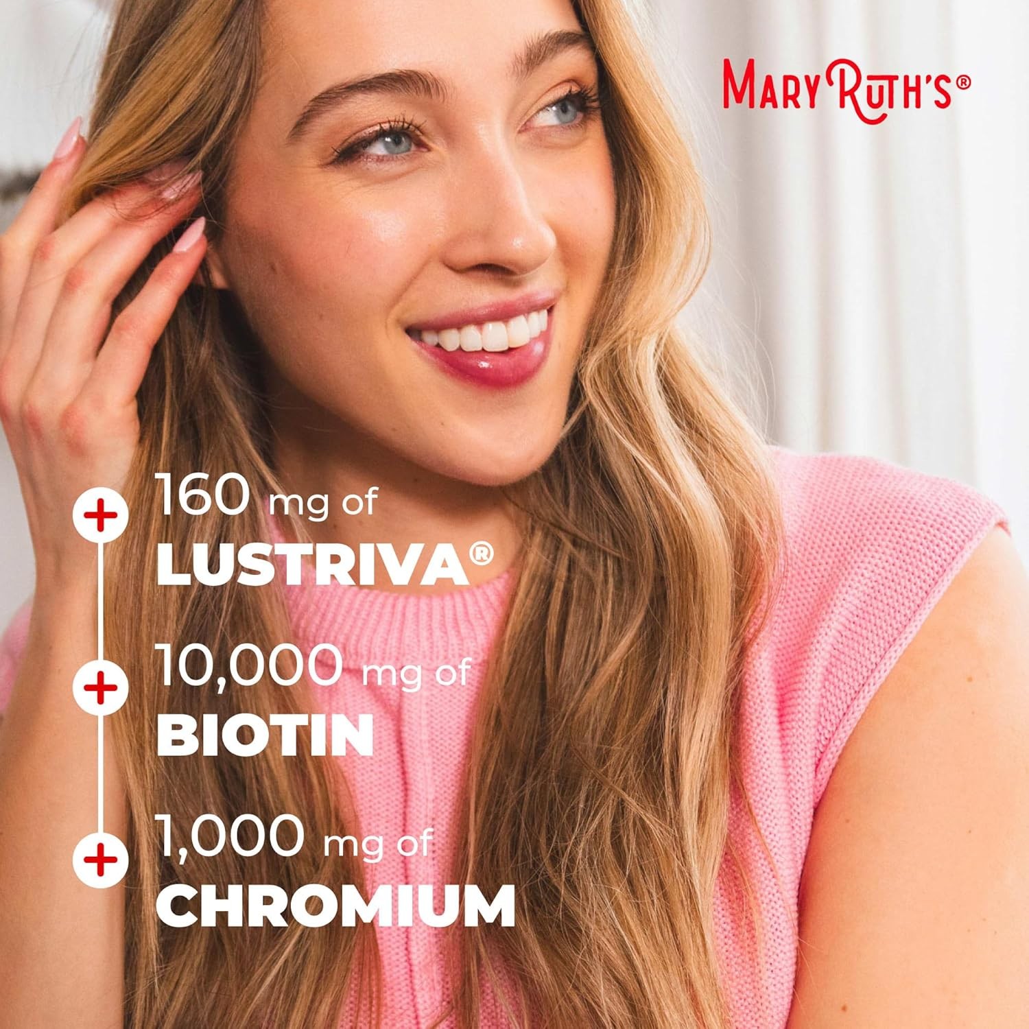 MARYRUTH’S Liquid Multivitamin+Hair Growth|Clinically Tested for Thicker 10000mc