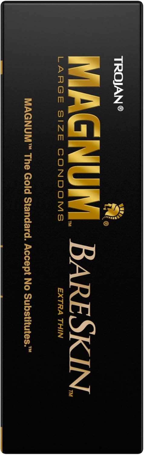 Trojan Magnum Bareskin Large Size Condoms – 10 Count
