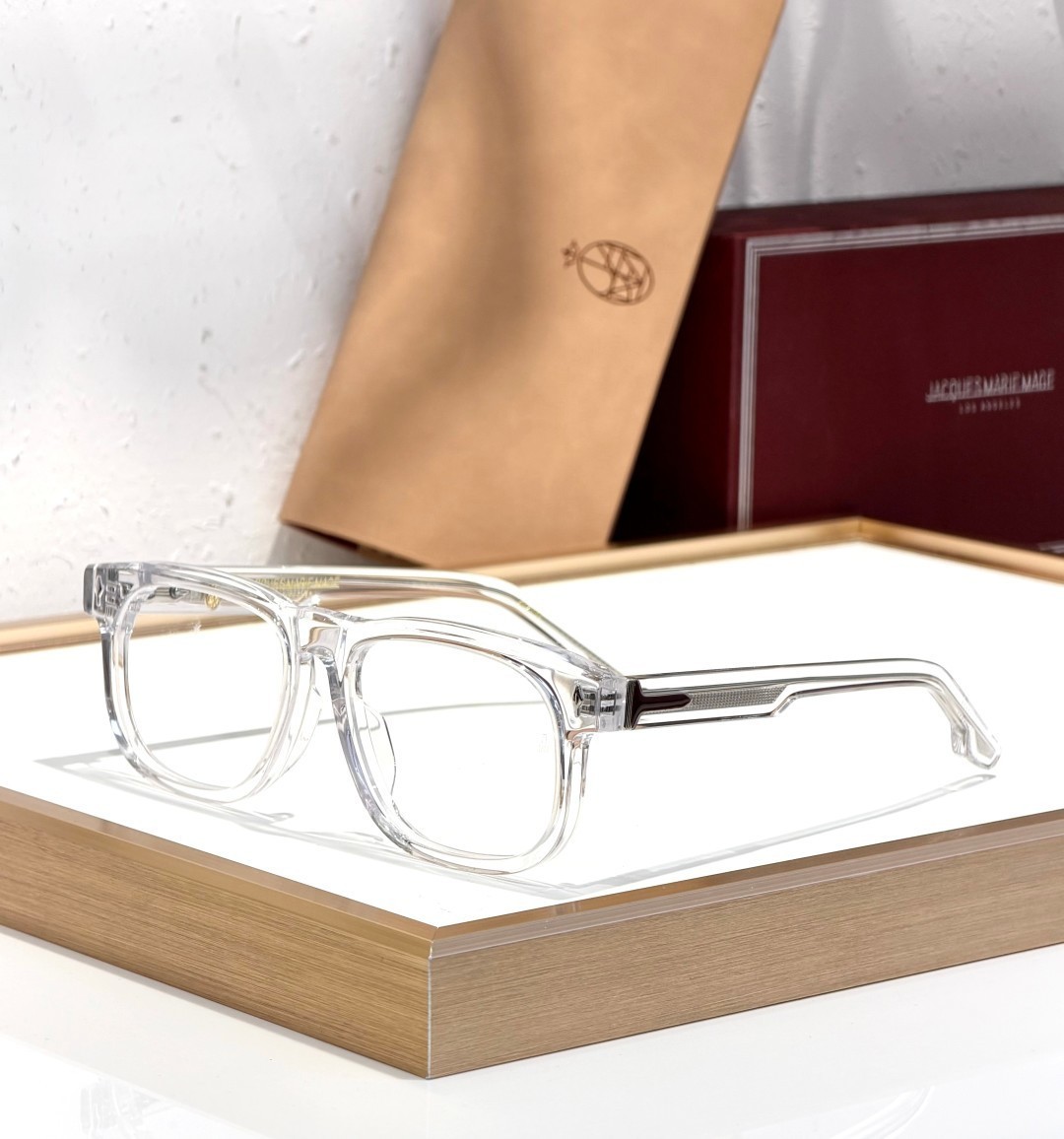 Jacques Marie Mage DEWITT Eyeglasses Clear Crystal/Silver 58-19-147mm With Case